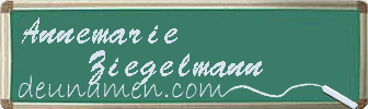 Annemarie Ziegelmann Visitenkarte
